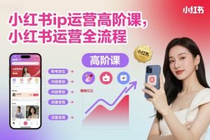 小红书ip运营高阶课，小红书运营全流程-网创项目总站