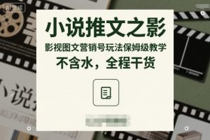小说推文之影视图文营销号玩法保姆级教学，不含水，全程干货-网创项目总站
