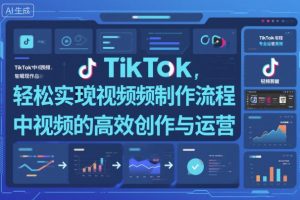 TikTok中视频制做流程，轻松实现Tk中视频的高效创作与运营-网创项目总站
