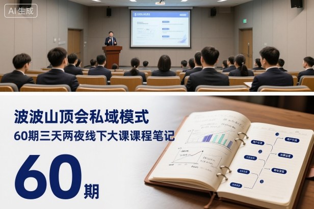 波波山顶会私域模式60期三天两夜线下大课课程笔记(文档)-网创项目总站