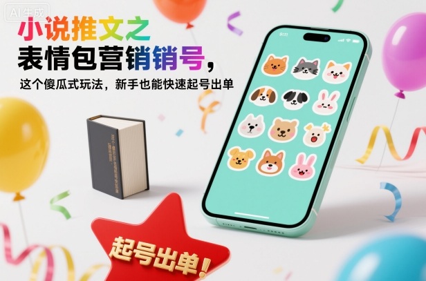 小说推文之表情包营销号，这个傻瓜式玩法，新手也能快速起号出单-网创项目总站
