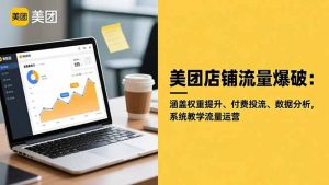 美团店铺流量爆破：涵盖权重提升、付费投流、数据分析，系统教学流量运营-网创项目总站
