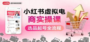 小红书虚拟电商实操课：选品起号+AI 内容创作+店铺运营+引流私域+自动化发笔记-网创项目总站