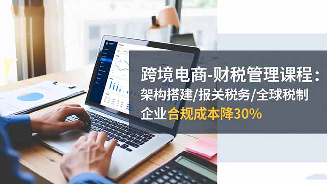 跨境电商-财税管理课程：架构搭建/报关税务/全球税制，企业合规成本降30%-网创项目总站