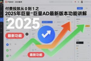 付费投放从0到1之2025年巨量AD最新版本功能讲解-网创项目总站