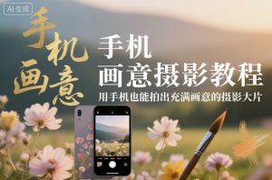 手机画意摄影教程，用手机也能拍出充满画意的摄影大片-网创项目总站