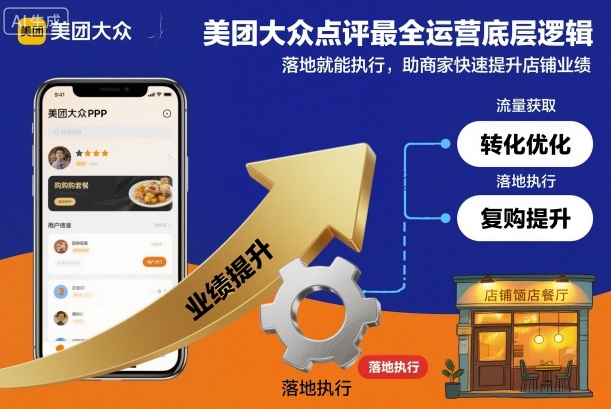 美团大众点评最全运营底层逻辑，落地就能执行，助商家快速提升店铺业绩-网创项目总站