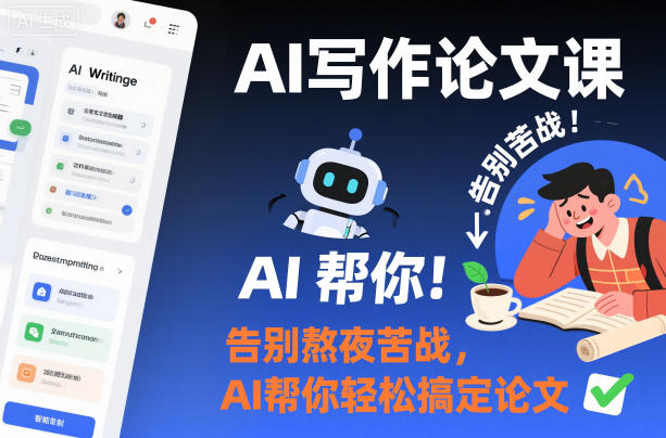 AI写作论文课，告别熬夜苦战，AI帮你轻松搞定论文-网创项目总站