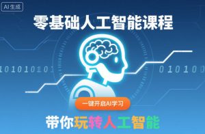 零基础人工智能课程，一键开启AI学习，带你玩转人工智能-网创项目总站