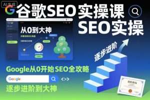 谷歌SEO实操课，Google从0开始SEO全攻略，逐步进阶到大神-网创项目总站