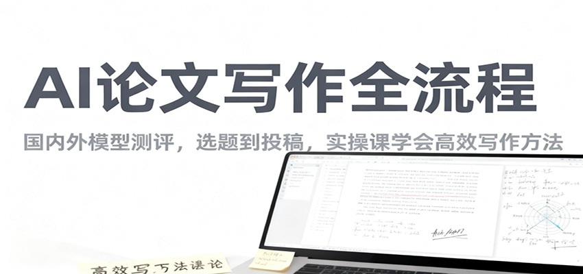 AI论文写作全流程，国内外模型测评，选题到投稿，实操课学高效写作方法-网创项目总站