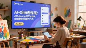 AI+绘画创作班：从Midjourney到艺术创作，全链路培养高薪AI人才，月入3w+-网创项目总站