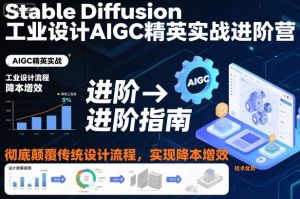 Stable Diffusion工业设计AIGC精英实战进阶营，彻底颠覆传统设计流程，实现降本增效-网创项目总站