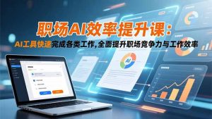 职场AI效率提升课：AI工具快速完成各类工作,全面提升职场竞争力与工作效率-网创项目总站