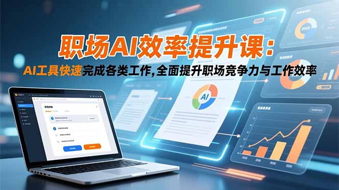 职场AI效率提升课：AI工具快速完成各类工作,全面提升职场竞争力与工作效率-网创项目总站