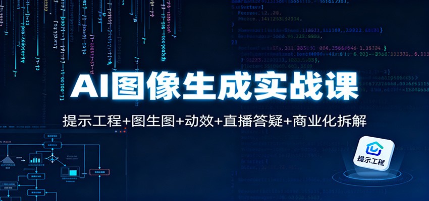 AI图像生成实战课：提示工程+图生图+动效+直播答疑+商业化拆解-网创项目总站