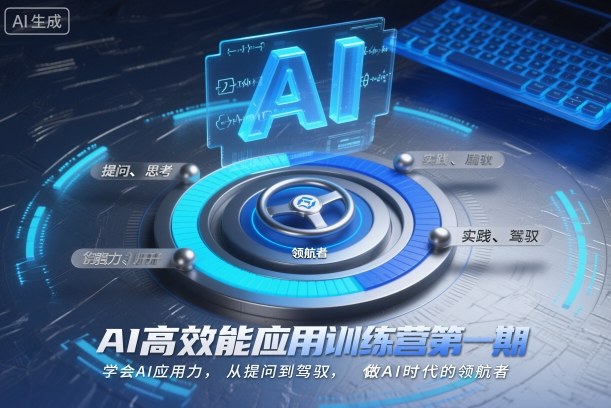 AI高效能应用训练营第一期，学会AI应用力，从提问到驾驭，做AI时代的领航者-网创项目总站
