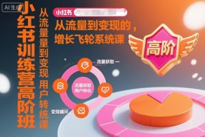 小红书训练营高阶班，从流量到变现的增长飞轮系统课-网创项目总站