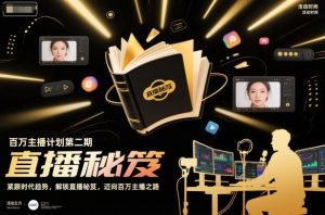 百万主播计划第二期，紧跟时代趋势，解锁直播秘笈，近向百万主播之路-网创项目总站