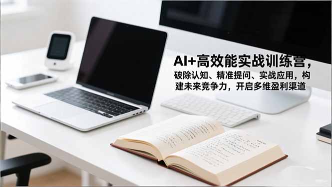 AI+高效能实战训练营，破除认知、精准提问、实战应用，构建未来竞争力，开启多维盈利渠道-网创项目总站