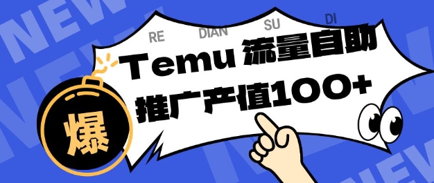 专注于Temu商家提供精准曝光浏览量，助力店铺排名提升和转化，单机日收入80-130【揭秘】-网创项目总站