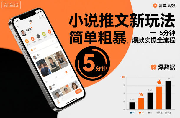 小说推文新玩法，简单粗爆，5分种一个爆款实操全流程-网创项目总站