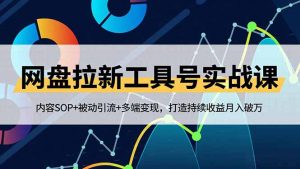 网盘拉新工具号实战课，内容SOP+被动引流+多端变现，打造持续收益月入破万-网创项目总站