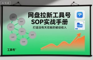 网盘拉新工具号SOP实战手册，打造没有天花板的被动收入-网创项目总站