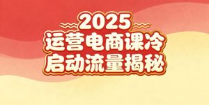 2025小红书运营电商课：新手实战＋冷启动＋流量揭秘-网创项目总站
