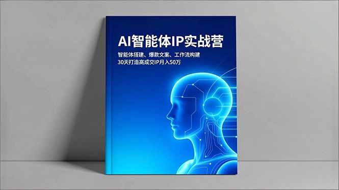 AI智能体IP实战营，智能体搭建、爆款文案、工作流构建，30天打造高成交IP月入50万-网创项目总站