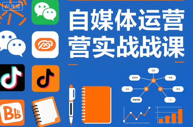 自媒体运营实战课，掌握一套系统的自媒体运营底层方法论，成为优秀的内容创作者-网创项目总站