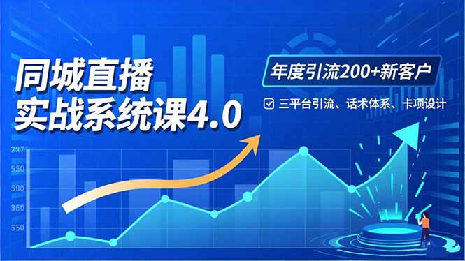 实体店直播实战班4.0，三平台引流、话术体系、卡项设计，年度引流200客月增10万-网创项目总站
