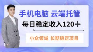 手机、电脑云端托管，每日稳定收入120+，小众领域长期稳定-网创项目总站