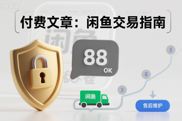 付费文章：闲鱼交易指南，怎么才能降低被坑被马扁的概率-网创项目总站