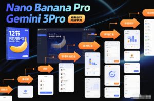 Nano Banana Pro Gemini 3Pro，最新创作实战课，12节实战向技术流，职场降维打击-网创项目总站