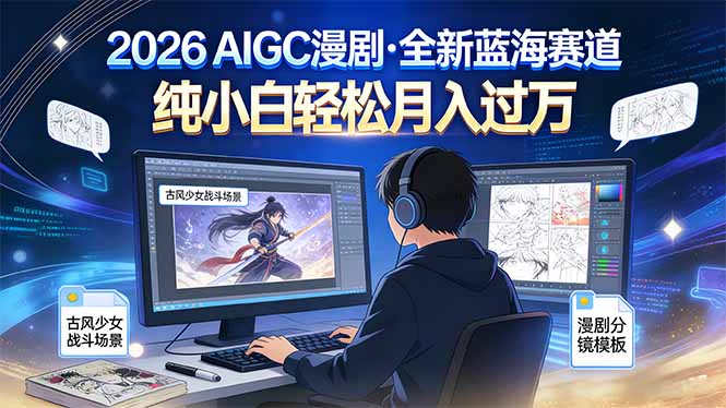 2026年全新蓝海赛道，纯小白轻松月入过万-网创项目总站