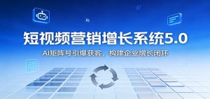 短视频营销增长系统5.0：AI 矩阵号引爆获客，构建企业增长闭环-网创项目总站