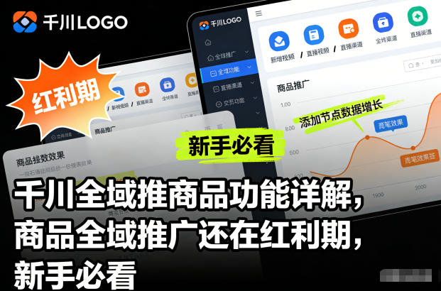 千川全域推商品功能详解，商品全域推广还在红利期，新手必看-网创项目总站