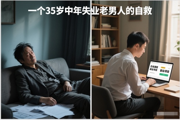 付费文章：一个35岁中年失业老男人的自救-网创项目总站