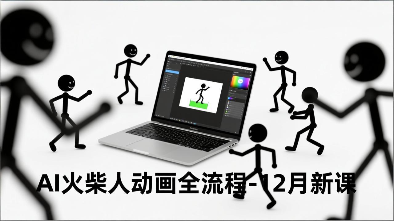AI火柴人动画全流程-12月新课，文案生成、声音克隆、视频剪辑，零基础快速产出动画-网创项目总站