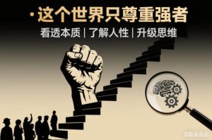 开悟1.0：这个世界只尊重强者，看透本质-了解人性-升级思维-网创项目总站