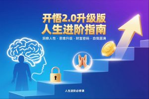 开悟2.0升级版人生进阶指南，洞察人性-思维升级-财富密码-自我圆满-网创项目总站