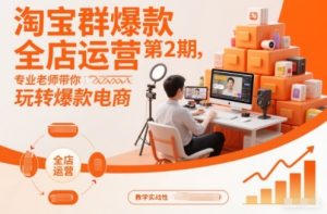 淘宝群爆款全店运营第2期，专业老师带你玩转爆款电商(更新)-网创项目总站