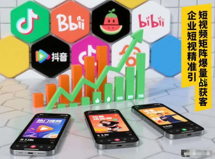 企业短视频精准引流矩阵获客，短视频矩阵爆量战法-网创项目总站