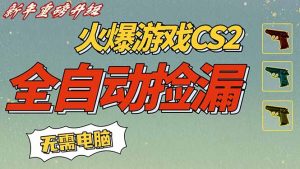 CS2交易市场全自动捡漏赚钱，新年好项目，无需玩游戏，一部手机轻松日入500+【稳定副业】-网创项目总站