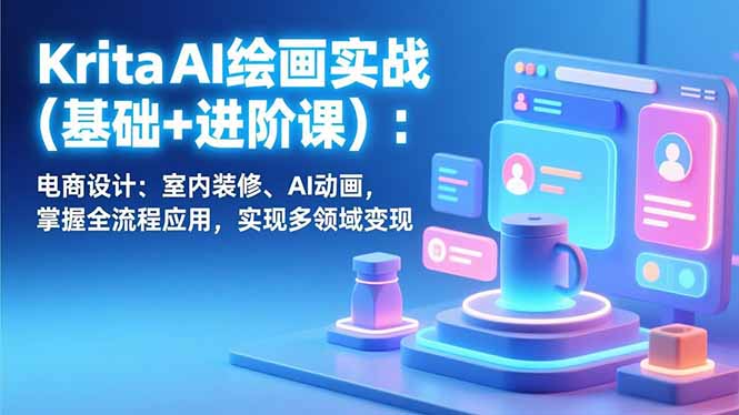 Krita AI绘画实战(基础+进阶课-网创项目总站