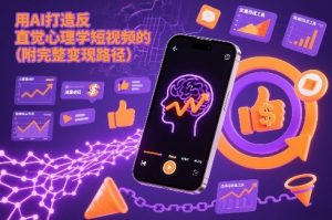 用AI打造“反直觉”心理学短视频的流量密码(附完整变现路径)-网创项目总站