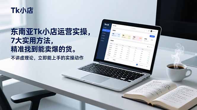东南亚Tk小店运营实操，7大实用方法，精准找到能卖爆的货。不讲虚理论，立即能上手的实操动作-网创项目总站