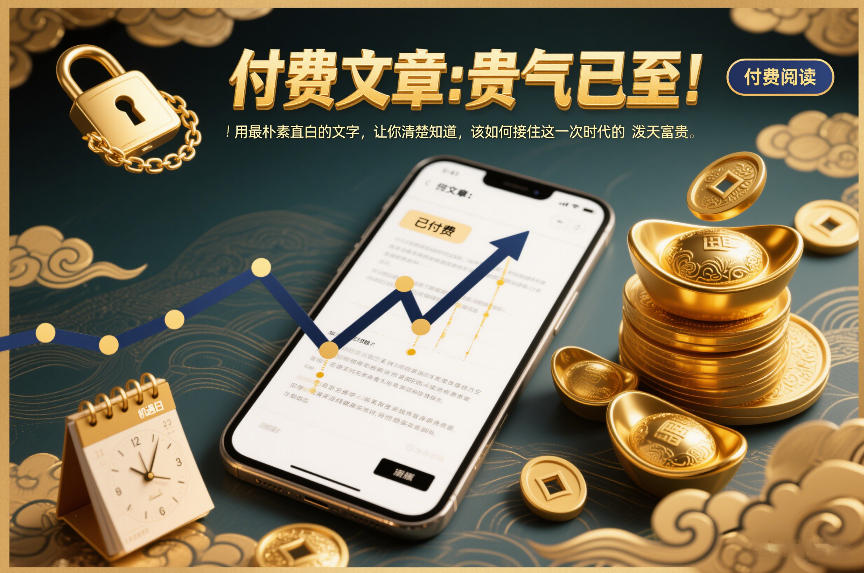 付费文章：贵气已至！用最朴素直白的文字，让你清楚知道，该如何接住这一次时代的泼天富贵-网创项目总站