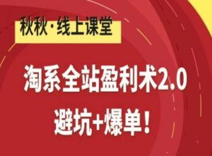 淘系全站盈利术2.0，避坑+爆单-网创项目总站
